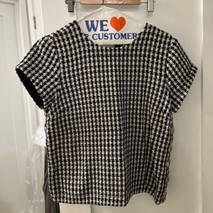 MAEVE checkered top and skirt